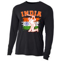 India Cricket Supporters Jersey | Indian Cricket Fans Cooling Performance Long Sleeve Crew