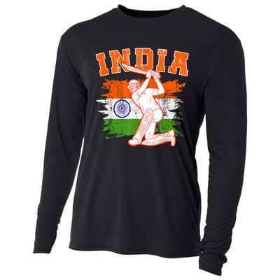 India Cricket Supporters Jersey | Indian Cricket Fans Cooling Performance Long Sleeve Crew