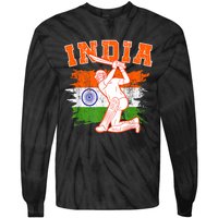 India Cricket Supporters Jersey | Indian Cricket Fans Tie-Dye Long Sleeve Shirt