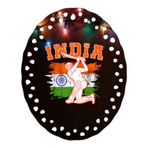 India Cricket Supporters Jersey | Indian Cricket Fans Ceramic Oval Ornament