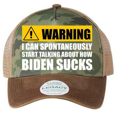 I Can Spontaneously Start Talking About How Biden Sucks Legacy Tie Dye Trucker Hat