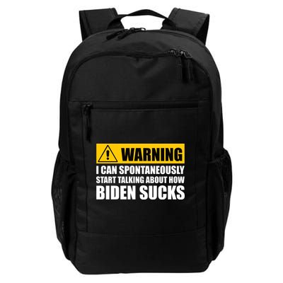 I Can Spontaneously Start Talking About How Biden Sucks Backpack