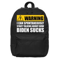 I Can Spontaneously Start Talking About How Biden Sucks 16 in Basic Backpack