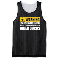 I Can Spontaneously Start Talking About How Biden Sucks Mesh Reversible Basketball Jersey Tank