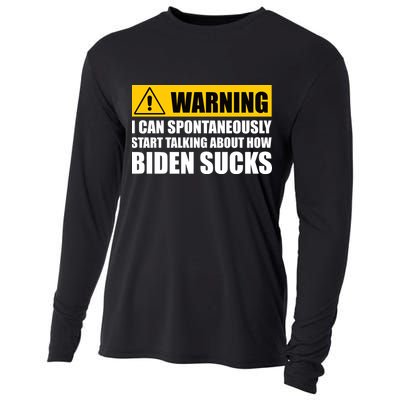 I Can Spontaneously Start Talking About How Biden Sucks Cooling Performance Long Sleeve Crew