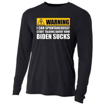 I Can Spontaneously Start Talking About How Biden Sucks Cooling Performance Long Sleeve Crew