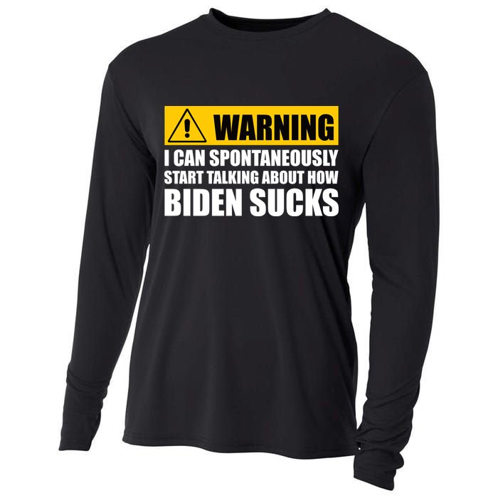 I Can Spontaneously Start Talking About How Biden Sucks Cooling Performance Long Sleeve Crew