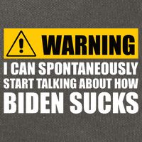 I Can Spontaneously Start Talking About How Biden Sucks Cotton Canvas Backpack