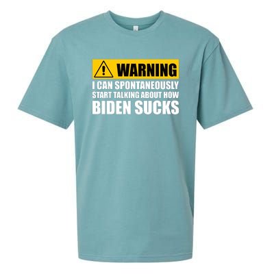 I Can Spontaneously Start Talking About How Biden Sucks Sueded Cloud Jersey T-Shirt