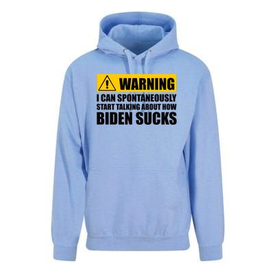 I Can Spontaneously Start Talking About How Biden Sucks Unisex Surf Hoodie