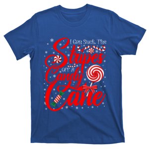 I Can Suck The Stripes Off A Candy Cane Christmas Naughty Cool Gift T-Shirt