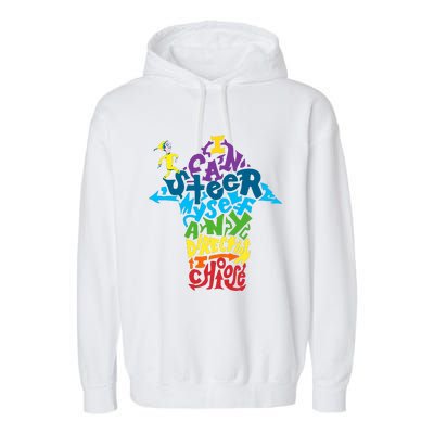 I Can Steer Myself Any Direction I Choose Reading Day National Read Across Garment-Dyed Fleece Hoodie