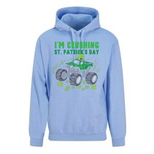 Im Crushing St Patricks Day Monster Truck Unisex Surf Hoodie