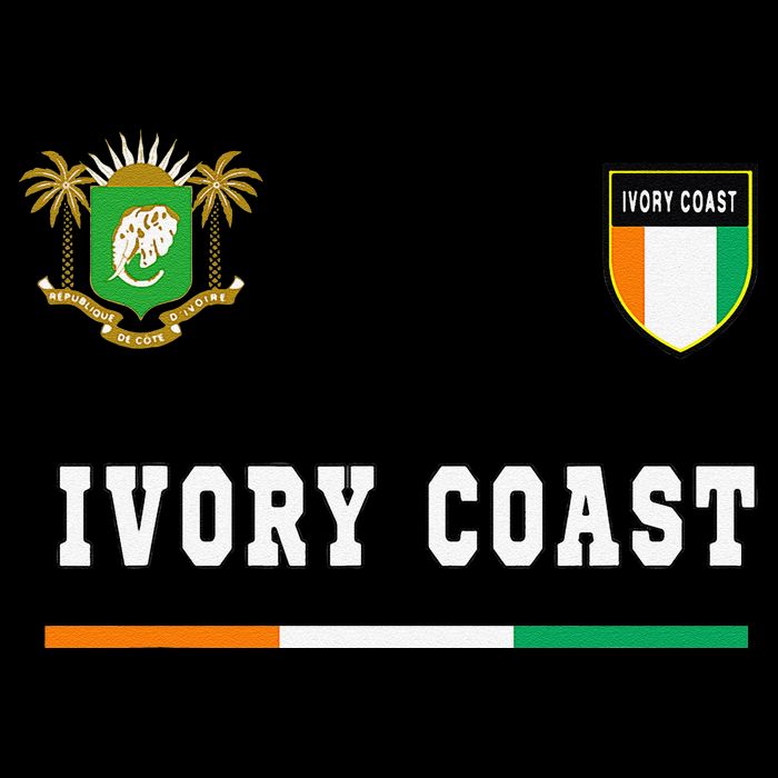 Ivory Coast Sportsoccer Jersey Flag Football Doggie Tank