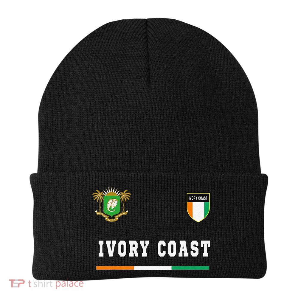 Ivory Coast Sportsoccer Jersey Flag Football Beanie