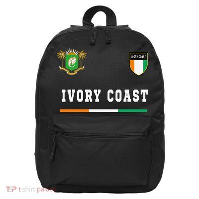 Ivory Coast Sportsoccer Jersey Flag Football 16 in Basic Backpack