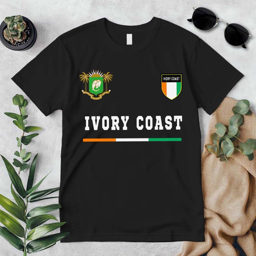 Ivory Coast Sportsoccer Jersey Flag Football Premium T-Shirt