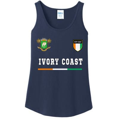 Ivory Coast Sportsoccer Jersey Flag Football Ladies Essential Tank