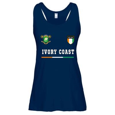 Ivory Coast Sportsoccer Jersey Flag Football Ladies Essential Flowy Tank