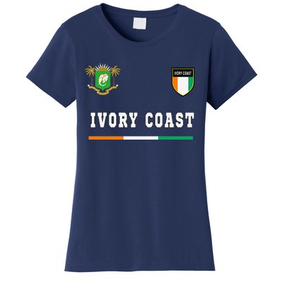 Ivory Coast Sportsoccer Jersey Flag Football Women's T-Shirt