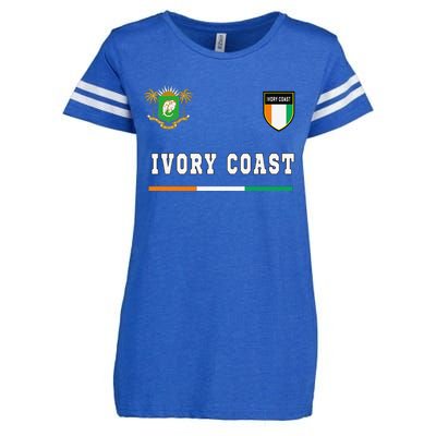 Ivory Coast Sportsoccer Jersey Flag Football Enza Ladies Jersey Football T-Shirt