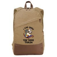 I Can Show You Some Trash, Funny Raccoon And Possum Cotton Canvas Backpack
