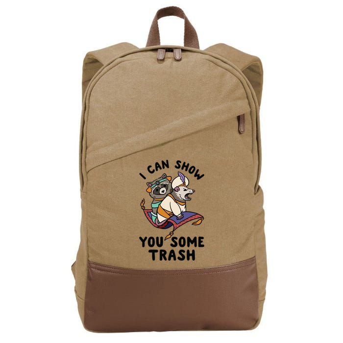 I Can Show You Some Trash, Funny Raccoon And Possum Cotton Canvas Backpack