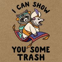 I Can Show You Some Trash, Funny Raccoon And Possum Cotton Canvas Backpack