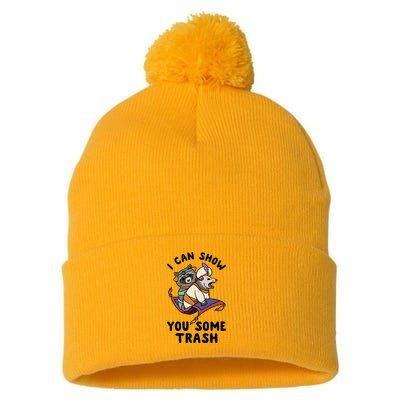 I Can Show You Some Trash, Funny Raccoon And Possum Pom Pom 12in Knit Beanie