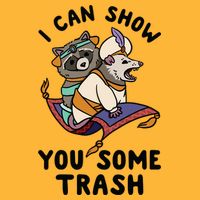 I Can Show You Some Trash, Funny Raccoon And Possum Pom Pom 12in Knit Beanie