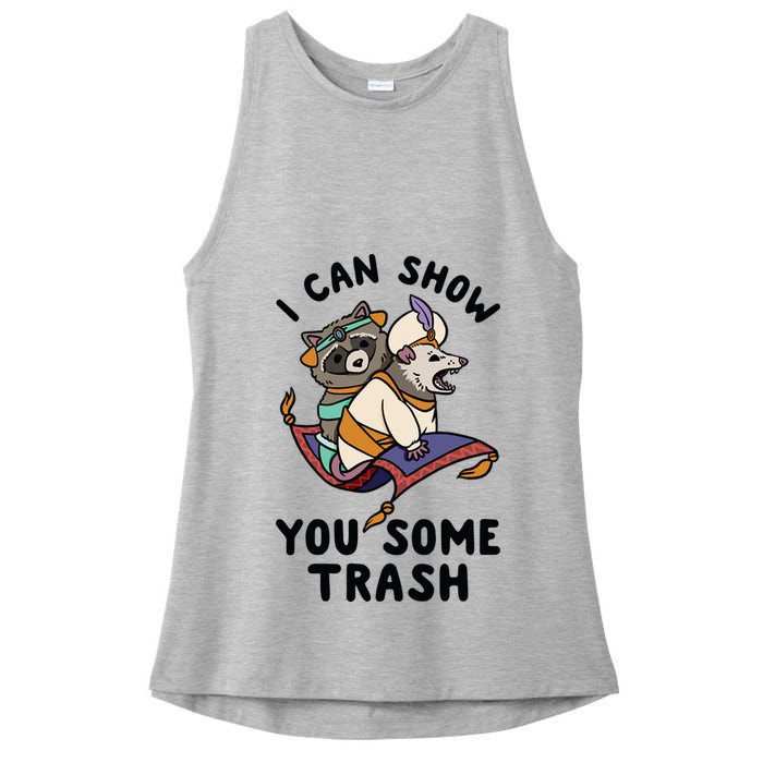 I Can Show You Some Trash, Funny Raccoon And Possum Ladies PosiCharge Tri-Blend Wicking Tank