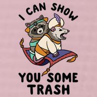 I Can Show You Some Trash, Funny Raccoon And Possum 25L Jumbo Tote