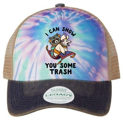 I Can Show You Some Trash, Funny Raccoon And Possum Legacy Tie Dye Trucker Hat