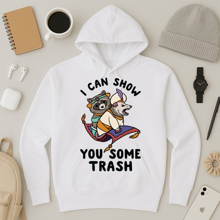 I Can Show You Some Trash, Funny Raccoon And Possum Hoodie
