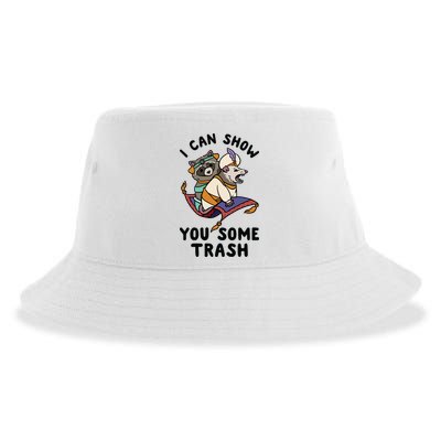 I Can Show You Some Trash, Funny Raccoon And Possum Sustainable Bucket Hat