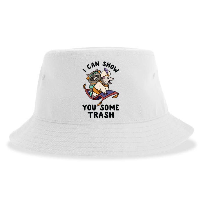 I Can Show You Some Trash, Funny Raccoon And Possum Sustainable Bucket Hat