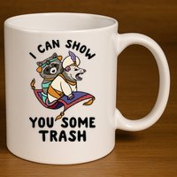 I Can Show You Some Trash, Funny Raccoon And Possum 11oz C Handle Ceramic Mug