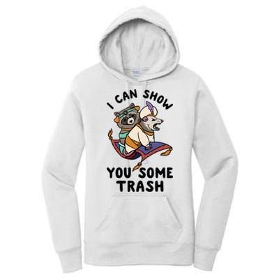 I Can Show You Some Trash, Funny Raccoon And Possum Women's Pullover Hoodie