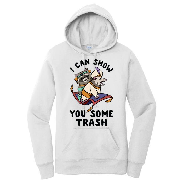 I Can Show You Some Trash, Funny Raccoon And Possum Women's Pullover Hoodie