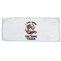 I Can Show You Some Trash, Funny Raccoon And Possum Large Microfiber Waffle Golf Towel