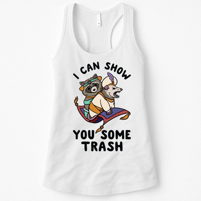 I Can Show You Some Trash, Funny Raccoon And Possum Womens Tank Top