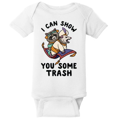 I Can Show You Some Trash, Funny Raccoon And Possum Baby Bodysuit