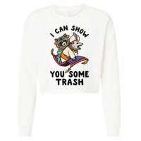 I Can Show You Some Trash, Funny Raccoon And Possum Cropped Pullover Crew