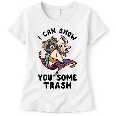 I Can Show You Some Trash, Funny Raccoon And Possum Womens T-Shirt