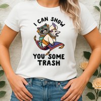 I Can Show You Some Trash, Funny Raccoon And Possum Womens T-Shirt