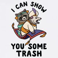 I Can Show You Some Trash, Funny Raccoon And Possum Wool Snapback Cap