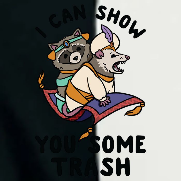 I Can Show You Some Trash, Funny Raccoon And Possum Infant Baby Jersey Bodysuit