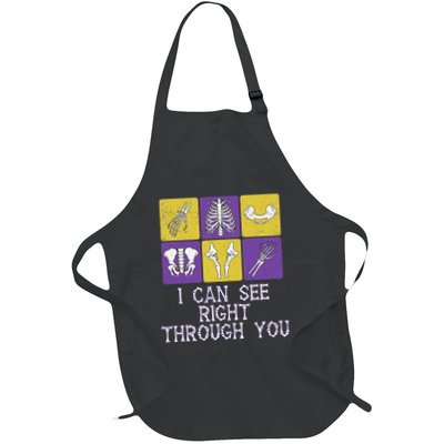 I Can See Right Through You Funny Humor Full-Length Apron With Pockets