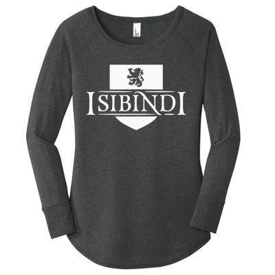 Isibindi Courage School Spirit Courageous Green Women's Perfect Tri Tunic Long Sleeve Shirt