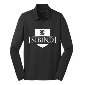 Isibindi Courage School Spirit Courageous Green Silk Touch Performance Long Sleeve Polo